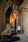 Angkor Wat temple, the sanctuary of the Royal Ancestor, Kuk Ta Reach, with the colossal four-armed Vishnu statue. 